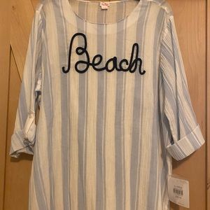 Beach Lightweight Crape Top - XLg